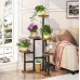 Підставка кутова для кімнатних рослин 6-ярусна, коричневий