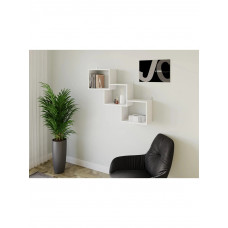 Полиця настінна для книг та декору, білий