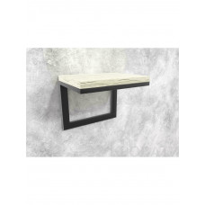 Полиця Айсберг 02/40 чорний/білий MSMLOFT