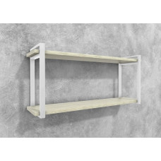 Полиця Айсберг  120 білий/білий MSMLOFT