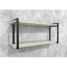 Полиця Айсберг  120 чорний/білий MSMLOFT