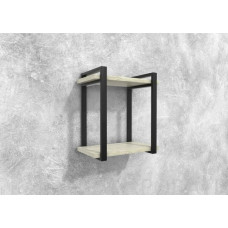 Полиця Айсберг Лофт 40 чорний/білий MSMLOFT