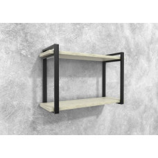 Полиця Айсберг Лофт 80 чорний/білий MSMLOFT