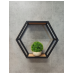 Шестигранна полиця лофт 30x30