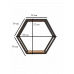Шестигранна полиця лофт 30x30