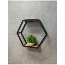 Шестигранна полиця лофт 30x30