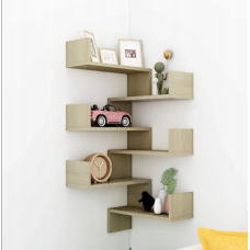 Кутові настінні полиці, 2 шт., дуб сонома