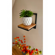 Настінна полиця , чорний лофт