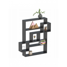 Підвісна полиця , для іграшок, книг, чорний