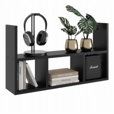 Підвісна полиця для вітальні , чорний