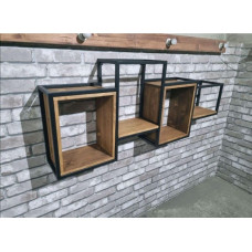 Полиця 60х160х20 см, коричневий