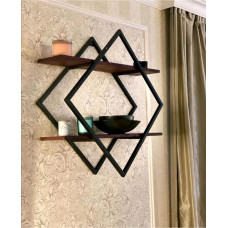 Полиця 60х60х20 см, чорний