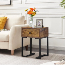 Тумбочка VECELO Modern з 1 шухлядою