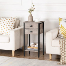 Висока тумбочка з 2 ящиками та полицею