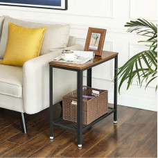 2-ярусна тумбочка з сітчастою полицею