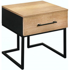 Тумба в стилі MSMLOFT 550х500х350 мм Дуб Сонома/Чорний