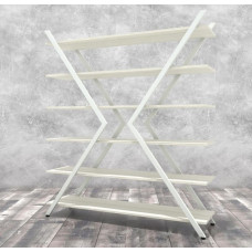 Стеллаж Айсберг ІКС білий/дуб сонома MSMLOFT