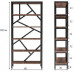 Стелаж Etagere 7 6 полиць, коричневий