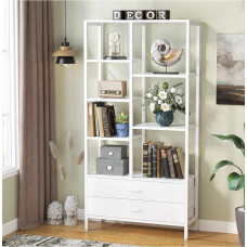 Стелаж Etagere 8 з полицями та 2-шухлядами, білий