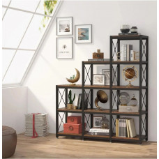 Стелаж Etagere на 12 полиць, коричневий