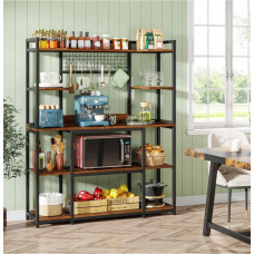 Стелаж для зберігання з 11 гачками 5-ярусний