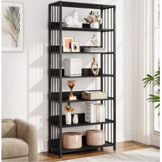 Стелаж з відкритими полицями 6-ярусний , чорний