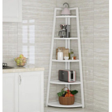 Стелаж кутовий 5-рівневий, білий