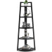 Стелаж кутовий 5-рівневий, чорний