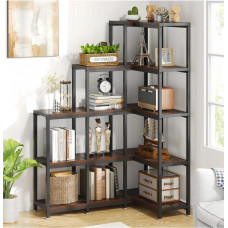 Стелаж кутовий 5-ярусний, коричневий
