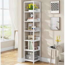 Стелаж кутовий 6-ярусний , білий