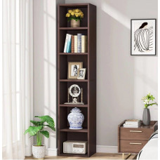 Стелаж кутовий 6-ярусний стелаж з кубічними полицями, коричневий