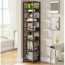 Стелаж кутовий 6-ярусний, коричневий