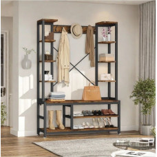 Прихожа з лавкою та місцем для зберігання взуття