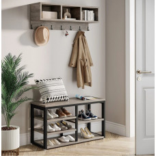 Вішалка для одягу 5 В 1  з настінною полицею