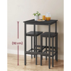 Барний стіл із металевим каркасом. Невеликий кухонний стіл, високий паб-стіл для вітальні