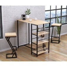 Барний стіл зі стелажем BSS-110  MSMLOFT