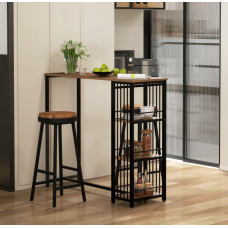Барний стіл HOMCOM з 3 полицями