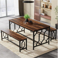 Кухонний стіл для сніданку з 2 лавками