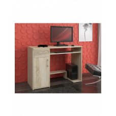 Комп'ютерний стіл, 1 шухляда, 2 полиці , дуб сонома