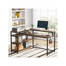 Письмовий стіл двосторонній L-подібний з полицями