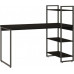 Стіл  3 полицями , чорний