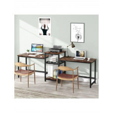 Стіл двомісний із полицями