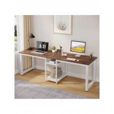 Стіл двомісний з полицями