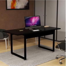 Офісний стіл в індустріальному стилі, чорний