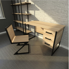 Письмовий стіл в стилі MSMLOFT для офісу