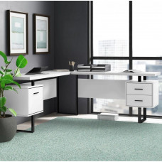 Робочий стіл L - форми , білий
