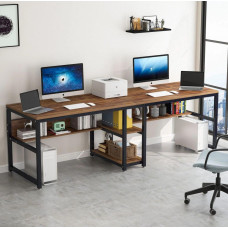 Стіл двомісний з полицями