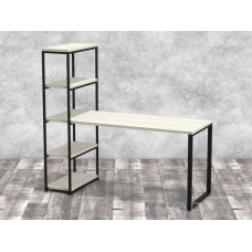 Стіл-стеллаж  Айсберг 02 Чорний/Білий MSMLOFT