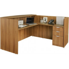 Сучасна L-подібна стійка для прийому гостей