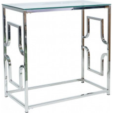 Журнальний стіл Versace C 80х40 Прозорий/Срібний MSMLOFT